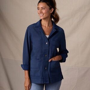 Normal Brand Comfort Terry Chore Coat in Dark Indigo, Large